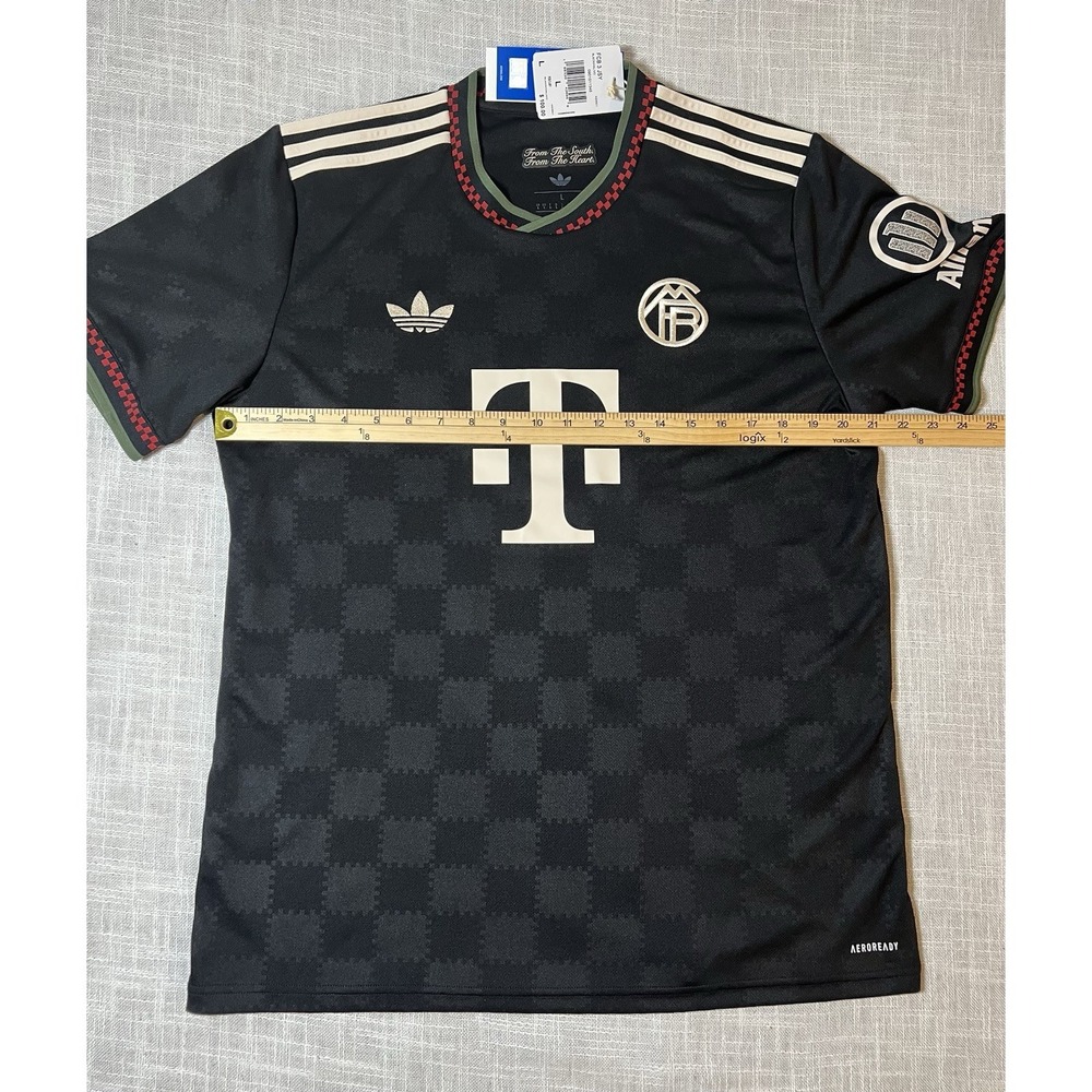 Adidas Originals FC Bayern Munich 25/26 Third Jersey Black KE6801 Mens Large NWT - Picture 3 of 12